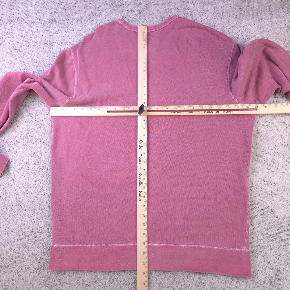 J Crew Sweatshirt Mens Size XL Crew Neck Pullover Garment Dyed Pink Sweater - Picture 7 of 9
